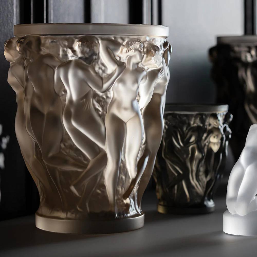 Lalique France Ваза Lalique Bacchantes Bronze — купить в Москве | бронзовый хрусталь Lalique